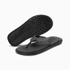 Galaxy Comfort V4 Unisex Flip-Flops, PUMA Black-PUMA White-Dark Shadow, extralarge-IND