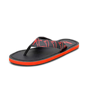 Luke V1 Unisex Flipflops, PUMA Black-Burnt Red, extralarge-IND