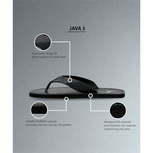 Java Men's Flip Flops, Puma Black-Nimbus Cloud, extralarge-IND