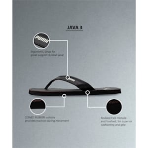 Java Men's Flip Flops, Chocolate Brown-Pristine, extralarge-IND