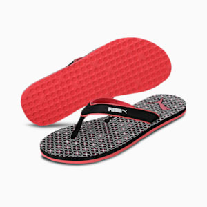 Puma Mia Unisex Flip Flops, PUMA Black-Sun Kissed Coral-PUMA White