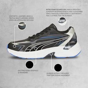 Teveris NITRO™ Noughties Unisex Sneakers, Puma Black-Puma Silver, extralarge-IND