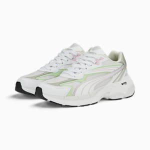 Teveris NITRO Noughties Sneakers, Feather Gray-Light Mint