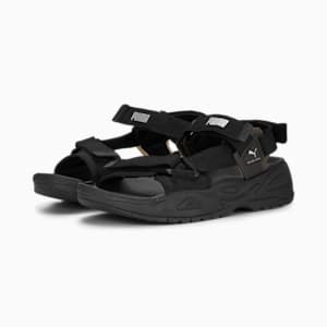 PUMA Traek Lite Sandals, PUMA Black-PUMA Silver, extralarge-GBR