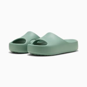 Shibusa Women's Slides, Green Moon, extralarge