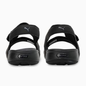SOFTRIDE Pure Unisex Sandals, PUMA Black-Gray Tile, extralarge-IND