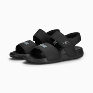 ユニセックス ソフトライド ピュア サンダル, PUMA Black-Gray Tile