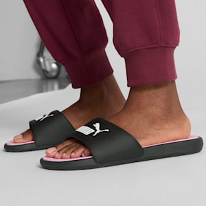 Cool Cat 2.0 Women's Slides, PUMA Black-PUMA White-Pale Pink, extralarge