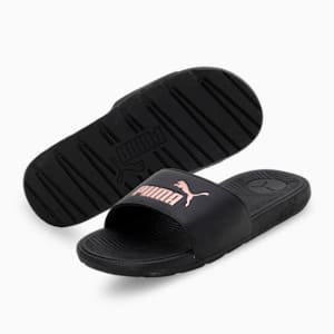 Cool Cat 2.0 Women's Slides, PUMA Black-Rose Gold