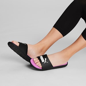 Cool Cat 2.0 Women's Slides, PUMA Black-PUMA White-Opera Mauve, extralarge