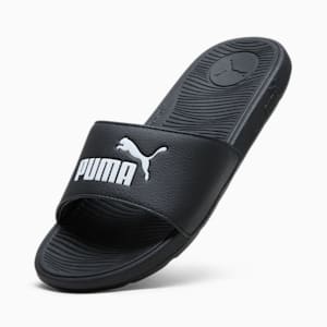 Cool Cat 2.0 Women's Slides, PUMA Black-PUMA White, extralarge