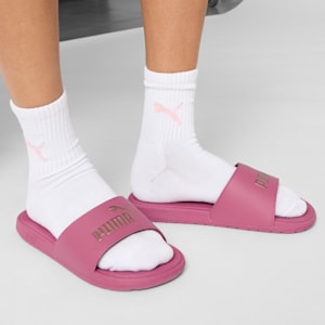 Cool Cat 2.0 Women's Slides, Rose Wine-Rose Gold, extralarge