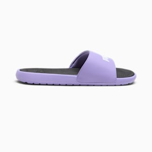 Cool Cat 2.0 Women's Slides, Lavender Alert-PUMA White-PUMA Black, extralarge