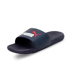 Cool Cat 2.0 Unisex Slides, Parisian Night-PUMA White-PUMA Red, extralarge-IND