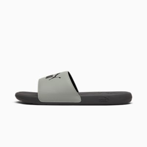 Cool Cat 2.0 Men's Slides, Smokey Gray-PUMA Black, extralarge