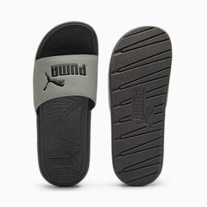 Cool Cat 2.0 Slides, Smokey Gray-PUMA Black, extralarge