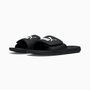 Cool Cat 2.0 Slides, PUMA Black-PUMA White, extralarge