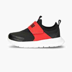 Evolve Slip On Kids' Sneakers, PUMA Black-For All Time Red-PUMA White, extralarge-IND
