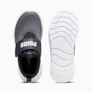 キッズ プーマ エボルブ スリップオン スニーカー 17-21cm, Cool Dark Gray-PUMA Black-PUMA White, extralarge-JPN