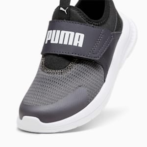 PUMA Evolve Slip-On Little Kids' Sneakers, Cool Dark Gray-PUMA Black-PUMA White, extralarge