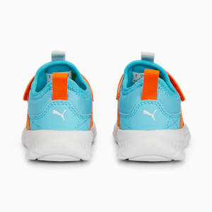 ベビー プーマ エボルブ スリッポン スニーカー 13-16cm, Feather Gray-Rickie Orange-PUMA White-Hero Blue