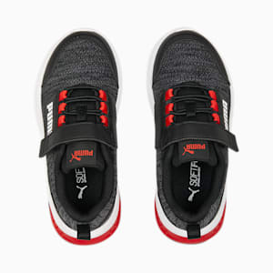 キッズ プーマ エボルブ ストリート スニーカー 17-21cm, PUMA Black-PUMA White-PUMA Red