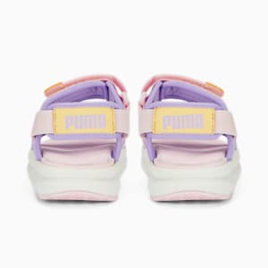 PUMA Evolve Little Kids' Sandals , Vivid Violet-Pearl Pink-Light Straw
