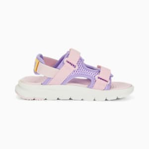 PUMA Evolve Little Kids' Sandals , Vivid Violet-Pearl Pink-Light Straw
