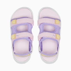 PUMA Evolve Little Kids' Sandals , Vivid Violet-Pearl Pink-Light Straw
