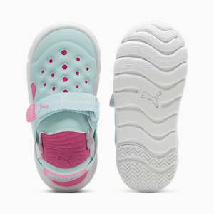 Sandalias para bebé con cierre alterno PUMA Evolve, Turquoise Surf-Fast Pink-PUMA White, extralarge