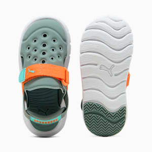 ベビー プーマ エヴォルブ サンダル 12-16.5cm, Green Moon-Orange Glo-Aquatic, extralarge-JPN