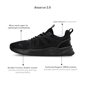 Anzarun 2.0 Sneakers, PUMA Black-Shadow Gray, extralarge-IND