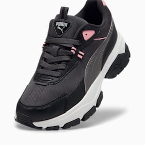 Cassia Via Sneakers Women, Dark Coal-Cool Dark Gray-PUMA Black-Peach Smoothie
