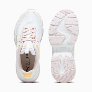 Cassia Via Sneakers Women, PUMA White-Alpine Snow-Warm White-Flaxen-Frosty Pink