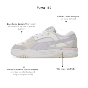 PUMA-180 Unisex Sneakers, Warm White-Spring Lavender, extralarge-IND