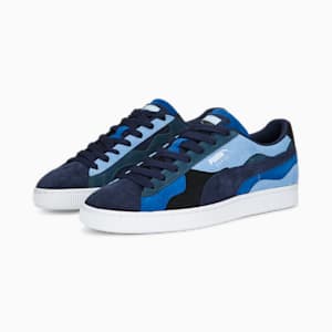 ユニセックス スウェード カモウェーブ スニーカー, PUMA Navy-Clyde Royal-Day Dream, extralarge-JPN