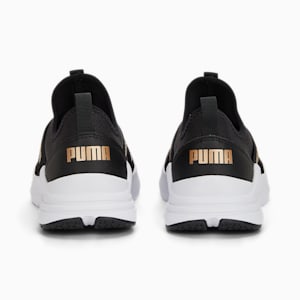 Wired Run Slip On Metallics Women's Sneakers, PUMA Black-PUMA Gold