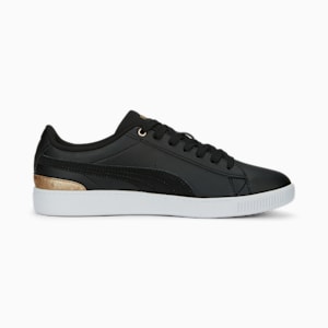 Vikky V3 Space Metallics Women's Sneakers, PUMA Black-PUMA Gold-PUMA White, extralarge-IND