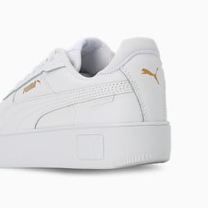 Carina Street Women's Sneakers, PUMA White-PUMA White-PUMA Gold, extralarge-IND