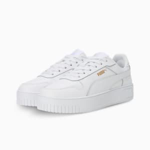 Carina Street Women's Sneakers, PUMA White-PUMA White-PUMA Gold, extralarge-IND