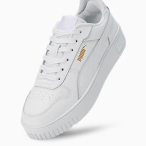 Carina Street Women's Sneakers, PUMA White-PUMA White-PUMA Gold, extralarge-IND