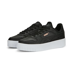 ウィメンズ キャリーナ ストリート スニーカー, PUMA Black-PUMA Black-Rose Gold-PUMA White, extralarge-JPN