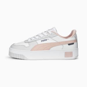 Carina Street Women's Sneakers, PUMA White-Rose Dust-Feather Gray, extralarge