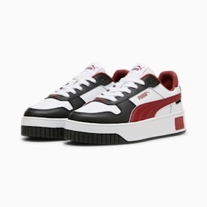 Carina Street Sneakers Women, PUMA White-Intense Red-PUMA Black, extralarge