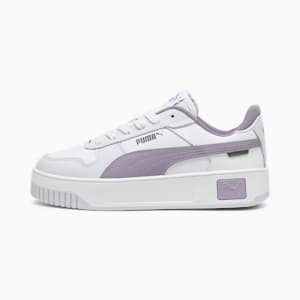 ウィメンズ キャリーナ ストリート スニーカー, PUMA White-Pale Plum-Silver Mist, extralarge-JPN