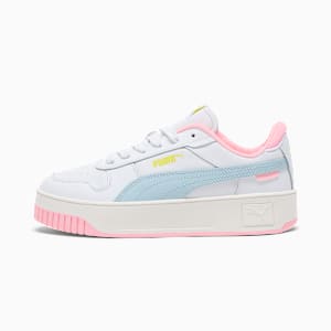 Carina Street Women's Sneakers, PUMA White-Frosted Dew-Fluro Yellow Pes, extralarge