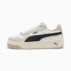 Carina Street Women's Sneakers, PUMA White-PUMA Black-Desert Dust, extralarge