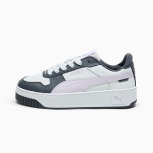 Carina Street Women's Sneakers, PUMA White-Lilac Frost-Galactic Gray, extralarge