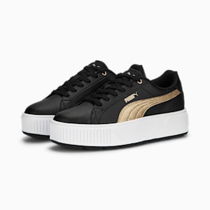 Karmen Space Metallics Women's Sneakers, PUMA Black-PUMA Gold-PUMA White