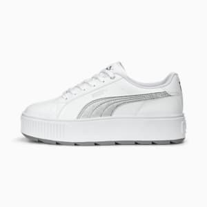 Karmen Space Metallics Women's Sneakers, PUMA White-Matte Silver